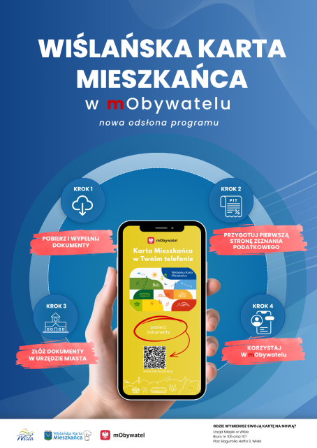 Nowa Wiślańska Karta Mieszkańca w mObywatelu